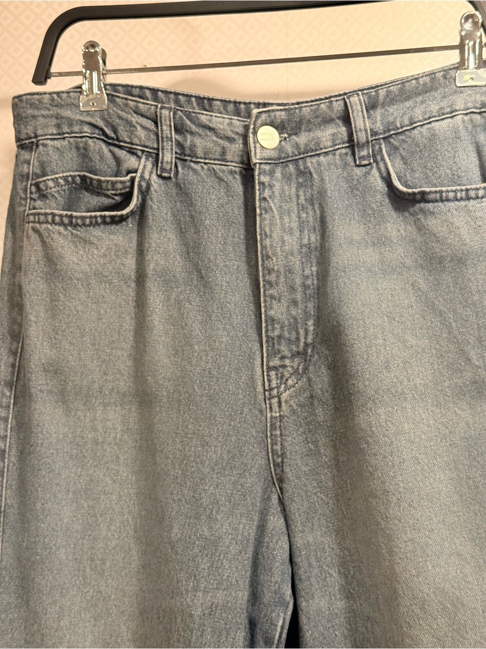 Damson Madder Neve Embroidered High-Rise Straight-Leg Jeans Size 12 - Picture 13 of 16
